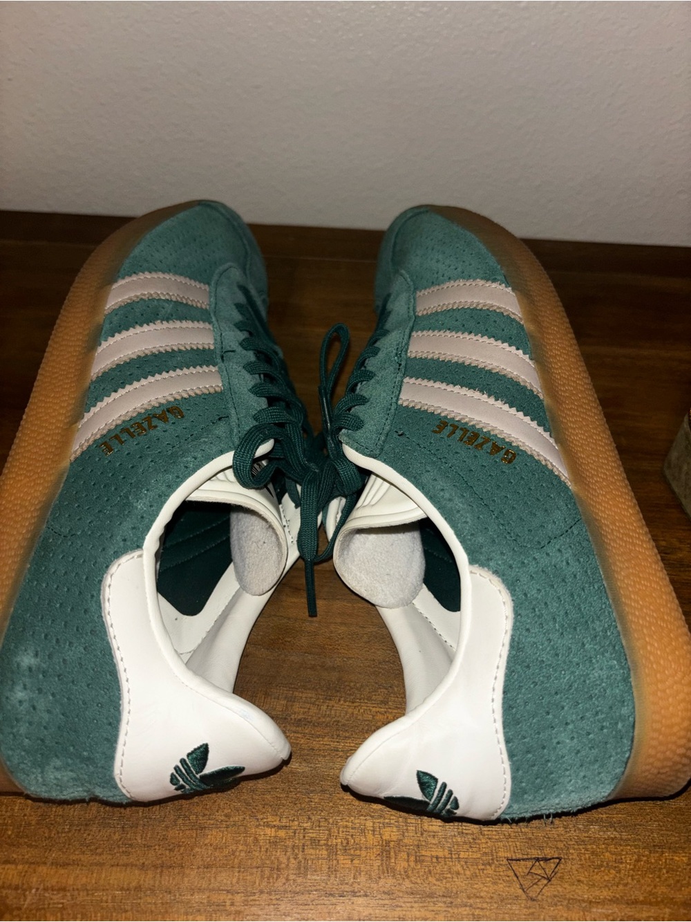Adidas Gazelle JI2062 Sneaker Men Collegiate Green Lifestyle Indoor Shoes 10 - Picture 6 of 7